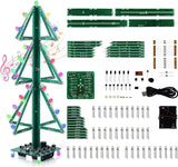 3D RGB Musical LED Flashing Xmas Tree DIY Soldering Kit for Christmas Gift Model