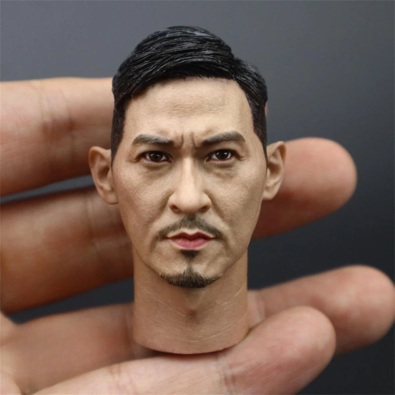 1/6 Asian Superstar Head Carved Model DIY 12inches Figure Model
