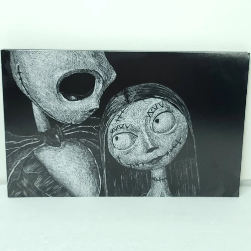 Nightmare Before Xmas Headshot  Wall Photo Art Board Print 11.75in x 7.25in Model