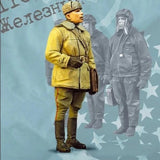 Unpainted 1/35 Resin Soldier Model: Soviet Tanker Officer 25 # Model