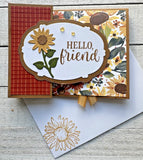 Stampin' Up! Card Kit - SUNFLOWER FIELDS- All Inclusive Set of 4 Cards Model