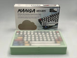 Cloud Ants Five-Side Dye Sublimation PBT Keycaps - Manga Hundred Lamp Model