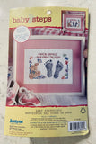 NEW & SEALED ~ 2007 JANLYNN BABY FOOTPRINTS #1136-06 CROSS STITCH KIT ~ Model
