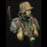 1/10 Resin Figure WWI German Storm Trooper Bust Unpainted Unassembled Model