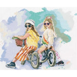 RTO counted cross stitch kit "Children??s Gang", 27,5x23,5cm, DIY Model