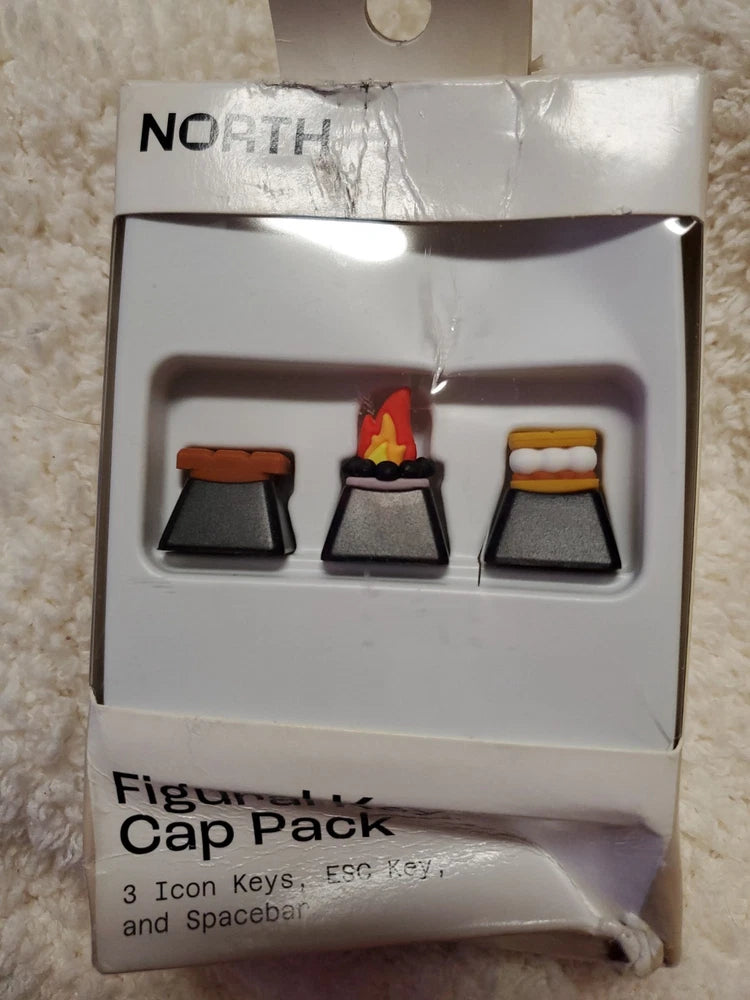 North Figural Key Cap 5 Pack-Keyboard Keycap-Black Smores-New! Box Damaged Model
