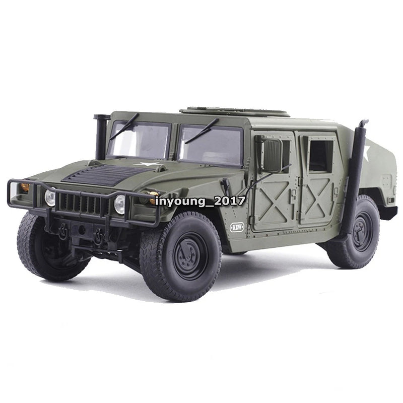 1/18 Model Car Metal Diecast Military Armored Vehicle Battlefield Truck for Boys Model