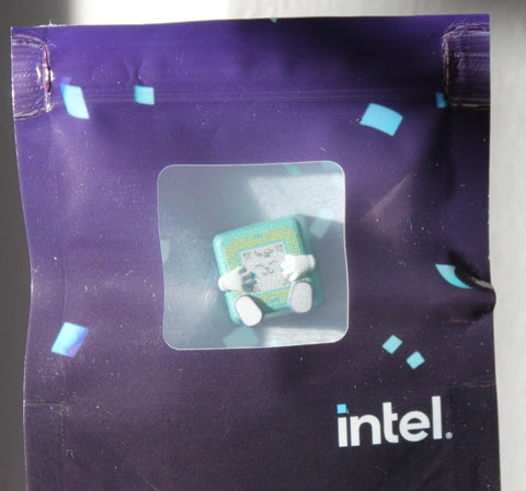 Intel Chippy CPU keycap keyboard key cap mascot swag IGD Intel Gamer Days Model