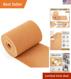 Versatile 16in x 13ft Multi-Purpose Cork Board Roll - Ideal for Home & Office Model