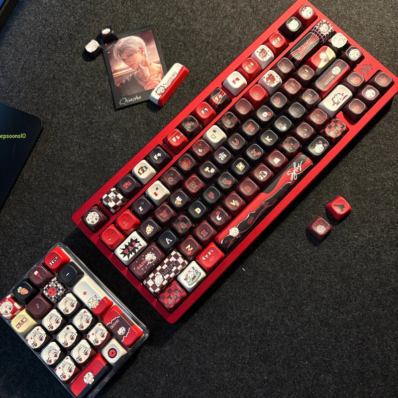Love and Deepspace Sylus Keycaps PBT OEM 140 Keys for Cherry Mechanical KEYBOARD Model
