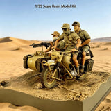 1/35 Resin Model Assembly Kit Driver Team of 3 Unpainted excluding Vehicles Model
