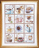 DIY Design Works Coffee Break Counted Cross Stitch Kit 12x14 Model