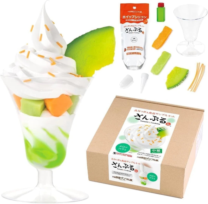 Japanese DIY Mini Melon Parfait Replica Food Sample Craft Kit Model