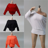 1/6 Female Bat Sleeve One Shoulder Skirt Clothes Model For 12"Action Figure Model