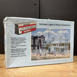 Walthers Cornerstone HO Scale Building Structure Kit Light & Power Substation Model