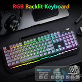 AULA KEYBOARD, T102 104 KEYS GAMING KEYBOARD AND MOUSE COMBO WITH RGB BACKLIT - Model