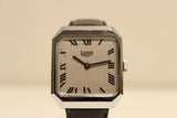 VINTAGE RARE SWISS NICE CLASSIC SQUARE MEN'S MECHANICAL WATCH "FLIPPER" 17 J. Model