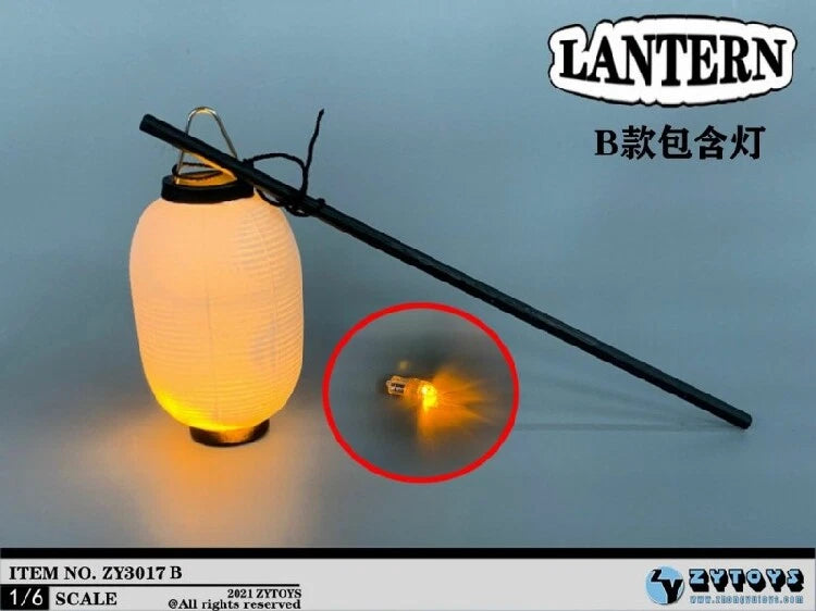 ZYTOYS ZY3017B 1/6 Light Lantern Hand-held Ancient Lamp Model Fit 12'' Figure Model