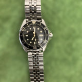 Seiko Automatic Diver Watch 150m Black Dial Date Model