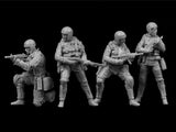 1/35 Scale Die-Cast Resin Figure Model Kit US Navy Seals Set 4 Figures Model