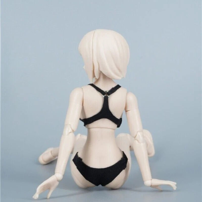 1Set 1/12 Scale Bras Briefs Underwwear Clothes for 6" Female Figure Body Model