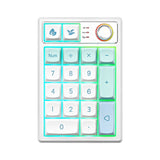 YUNZII YZ19 Mint Wireless Mechanical Numpad Hot Swap RGB Knob PBT Keycaps Model