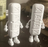 XANAX Pill Character Figure White Plastic Figure ¡°The Amazing Xan Man!¡± Model