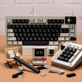Black White Rubber Keycap Set Dye-sub PBT Cherry Profile Key Caps Model