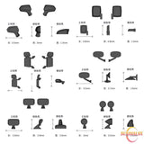 Diorama 1/64 Car Rear View Mirror Models Car Tuning Props Scene Models Accessory Model