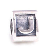 Pandora Letter J Alphabet Triangular Charm 925 Sterling Silver 790323J Charms