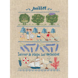 Le Bonheur des Dames counted cross stitch kit "July", 18x28cm, DIY Model