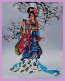Bead embroidery kit Oriental beauty - 2 hand embroidery needlework kit Model