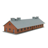 Outland Models Railroad Scenery Military Barrack 230mm long N Scale 1:160 Model