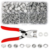 K Kwokker Pearl Snaps for Fabric w/Snap Pliers, Metal Snap Button Kit for Clo... Model