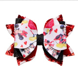 Pre-cut faux leather hair bow kit PREMIUM DIY KIT Mickey Minnie 3" 1222565 Model