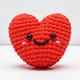 The Woobles Crochet Kit | Val the Heart | The Woobles Heart Crochet Kit Model