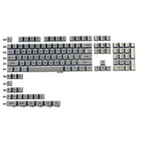 123 Keys Minimalist Metallic Grey Cherry Profile Dyesubs  PBT Keycap Set Model