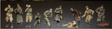 1/35 resin figures model WWII Soviet Infantry Squad 10 man unassembled unpainted Model