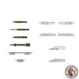 FineMolds 1/72 US Aircraft Bomb Set 1960s Plastic Model Accessory Kit Model