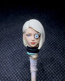 1/18 Handmade Painted Mechanical No. 18 Head Carving Model Fit 3.75'' Figure Model