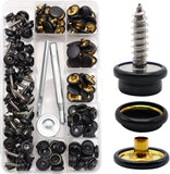 153 Pcs Canvas Snap Kit 2 Sizes Metal Screws Upholstery Fasteners Marine Grade 3 Model