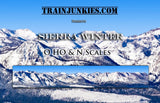 TrainJunkies Sierra Winter Model Railroad Backdrop Model