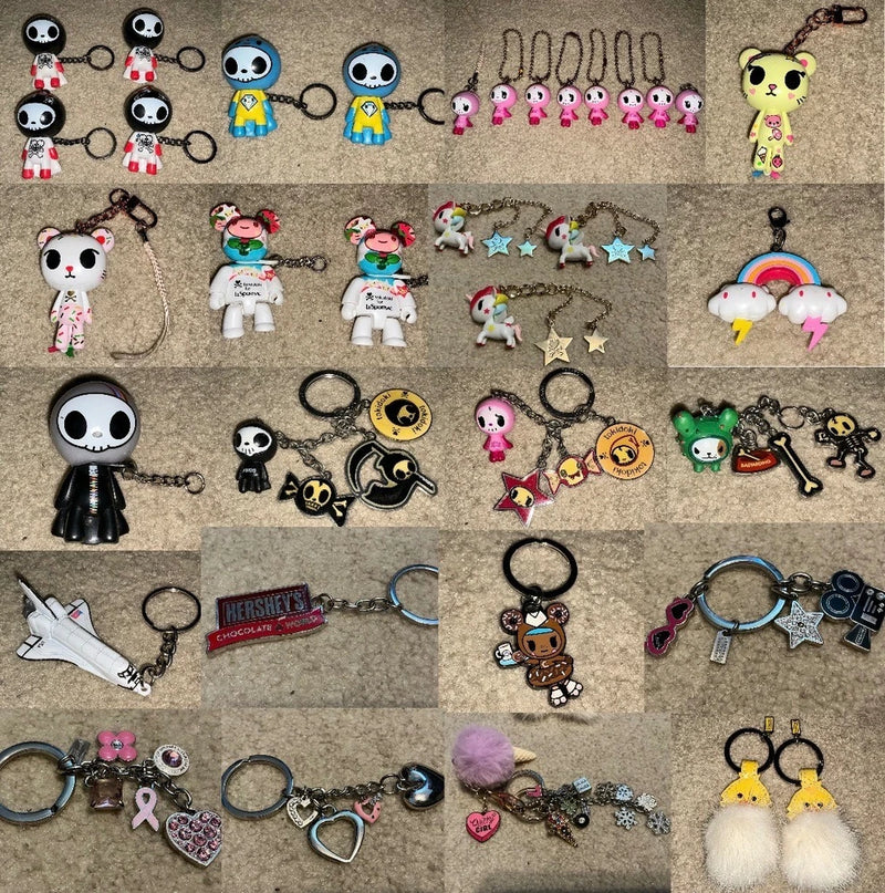 tokidoki Keychain Charms Adios Skull Reaper, Qee, Stellina, Ciao Ciao: CHOOSE Charms