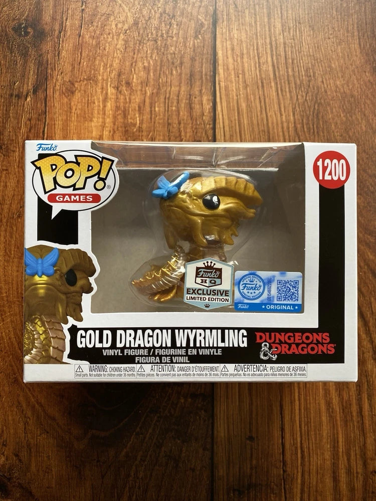 Funko Pop! Games Dungeons & Dragons Gold Dragon Wyrmling #1200 Vinyl Figurine Model