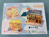 DIY Dollhouse - Sushi Sauce Sushi Restaurant - Miniature  Light Up Model Kit Model