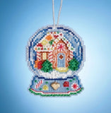 MILL HILL SNOW GLOBE ORNAMENTS Beaded Cross Stitch Kit Xmas GINGERBREAD HOUSE Model