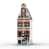 Mocs Bricks Sets Amsterdam Street Housing Building Toys Kits Moc-138420 Model