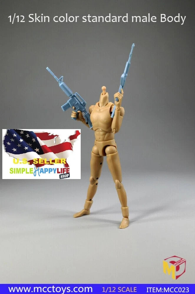 MCCToys 1/12 Male Figure Body Model Nude Skin for 6" Action Doll MCC023 ?USA? Model