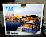 TIME APARTMENT Do It Yourself House: BRAND NEW: Open Box: LED Lights: DIY Kit Model
