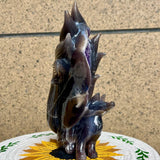 4.9 LB  Natural Agate Geode Hand Carved Fox Crystal Animal Decor Figurine Model